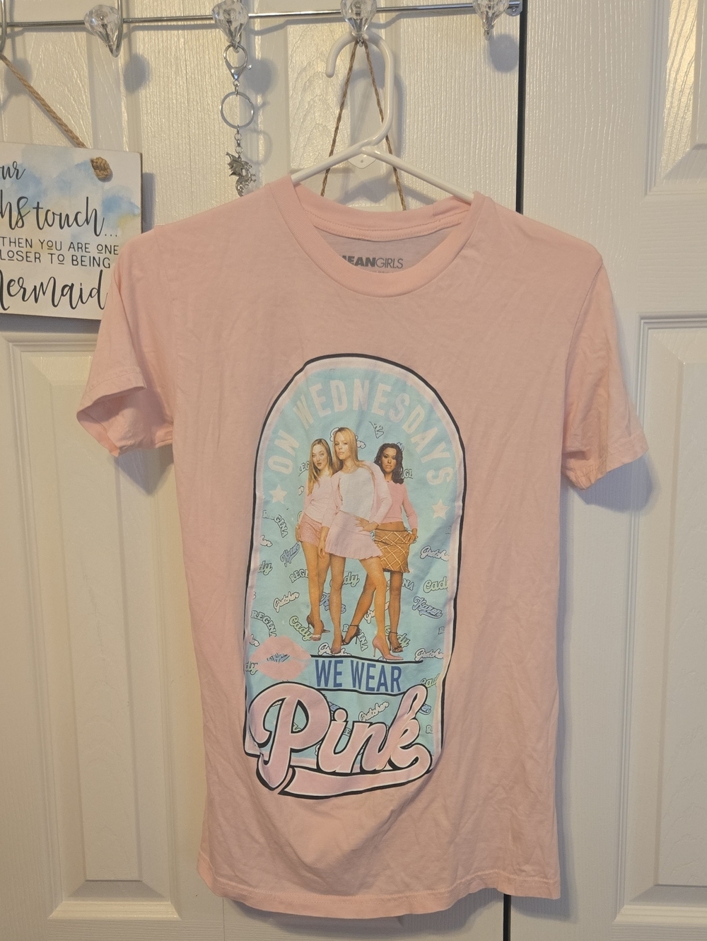 Mean Girls 'We Wear Pink' Short Sleeve Tee - Pink